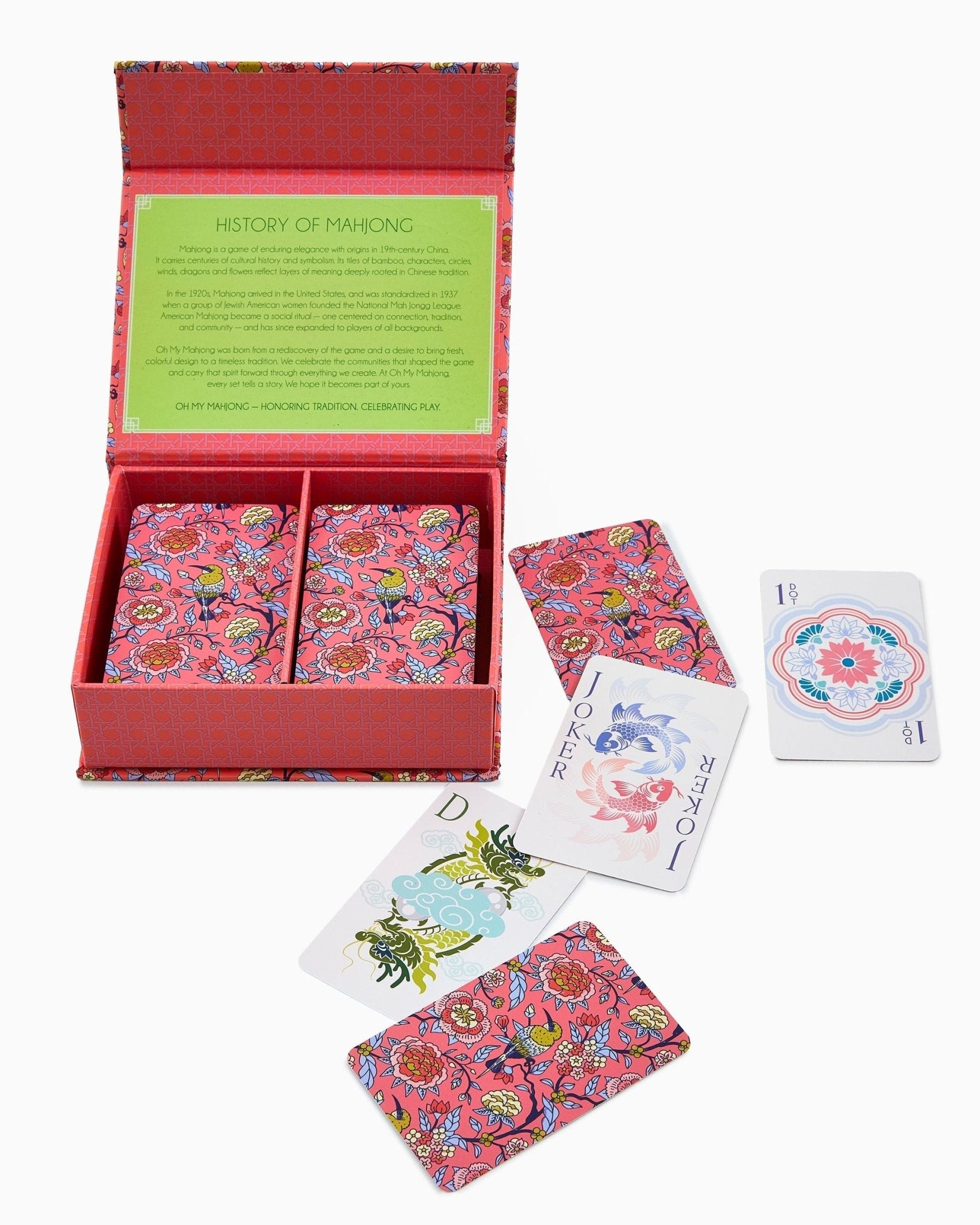[Oh My Mahjong] Sparrow Mahjong Shuffler & Card Bundle - The Pink Pineapple 850