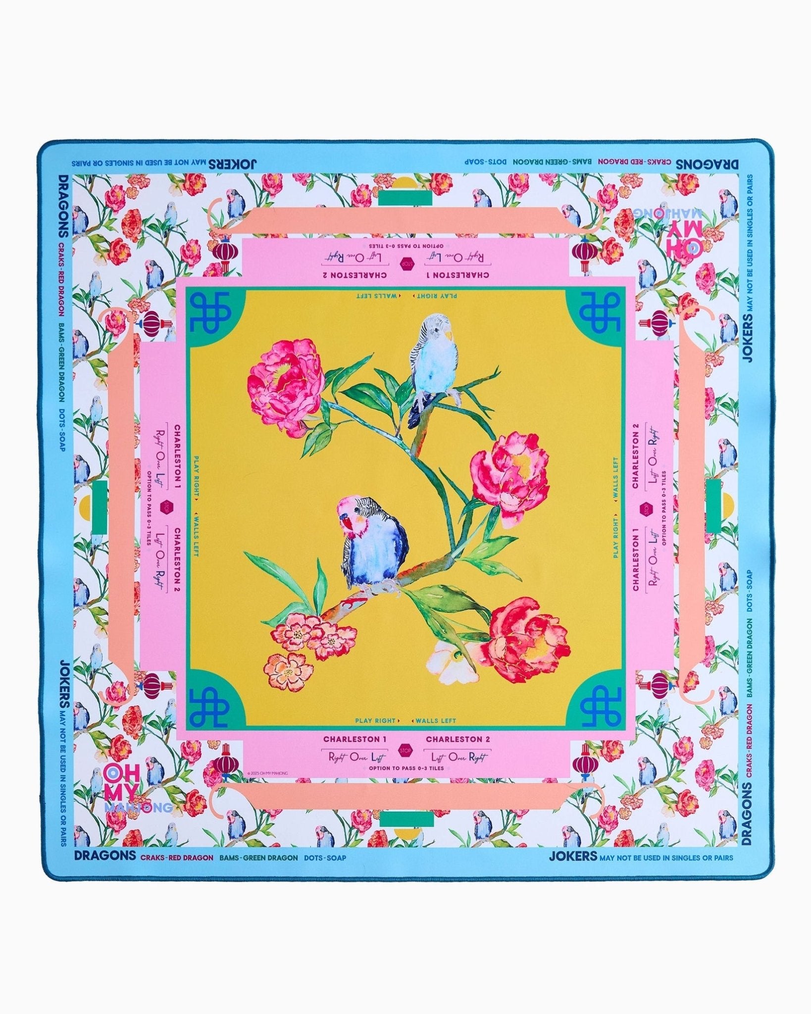 [Oh My Mahjong] Spring Fling x Brooke Wright Mat - The Pink Pineapple 850
