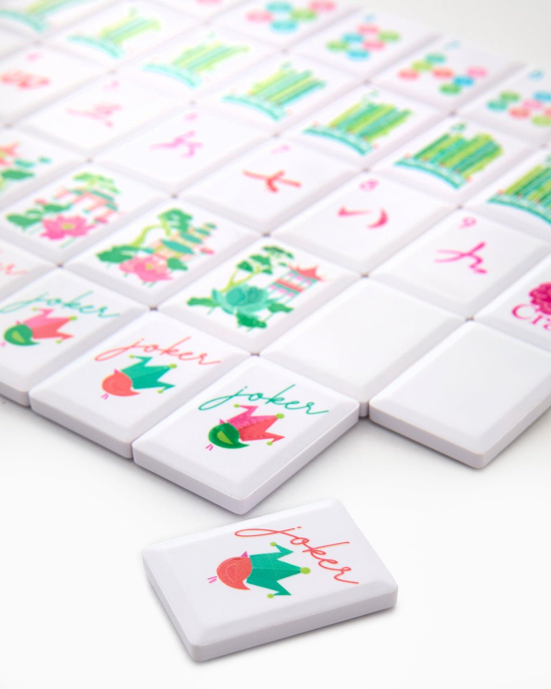[Oh My Mahjong] Sunburst Mahjong Tile Set - The Pink Pineapple 850