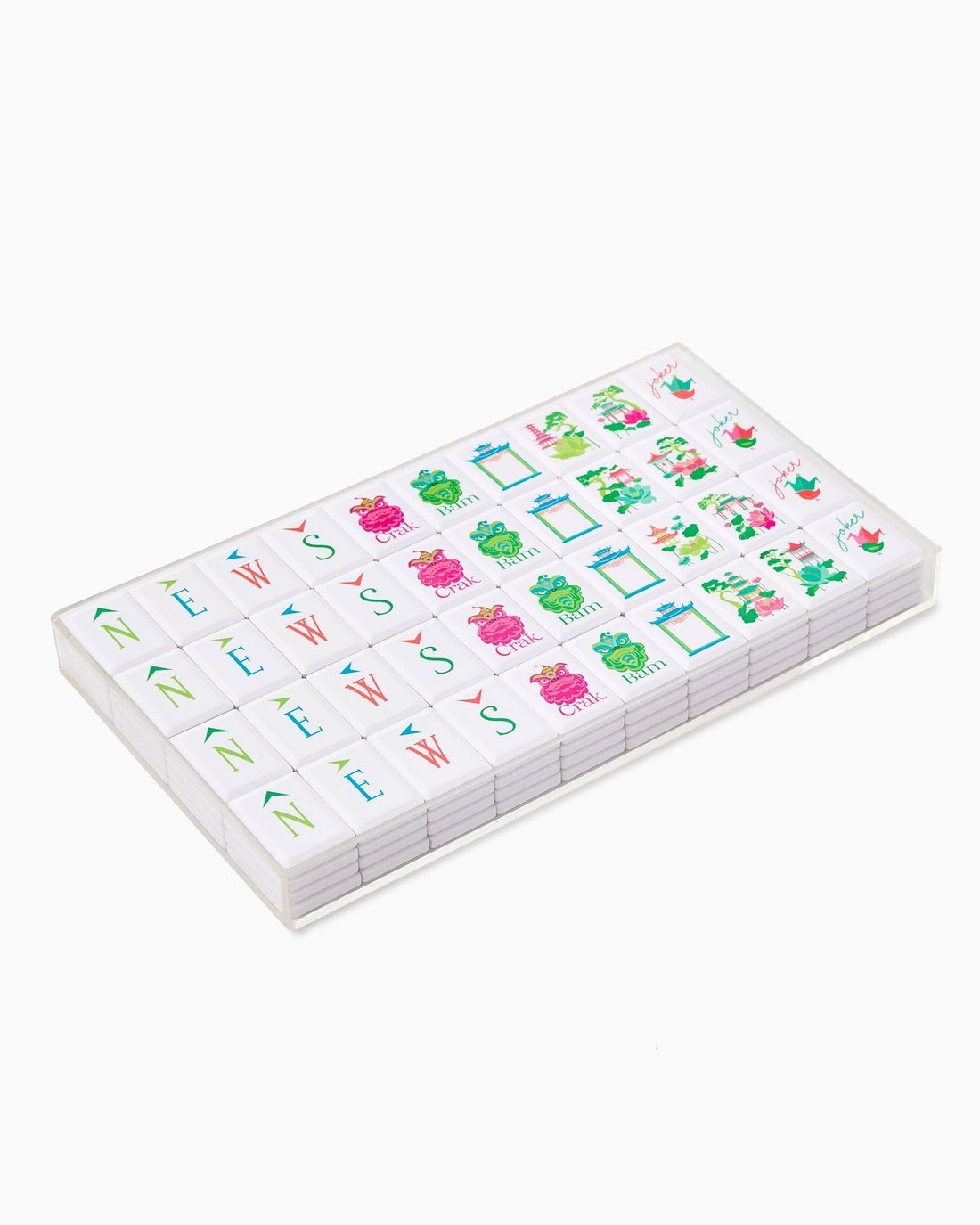 [Oh My Mahjong] Sunburst Mahjong Tile Set - The Pink Pineapple 850