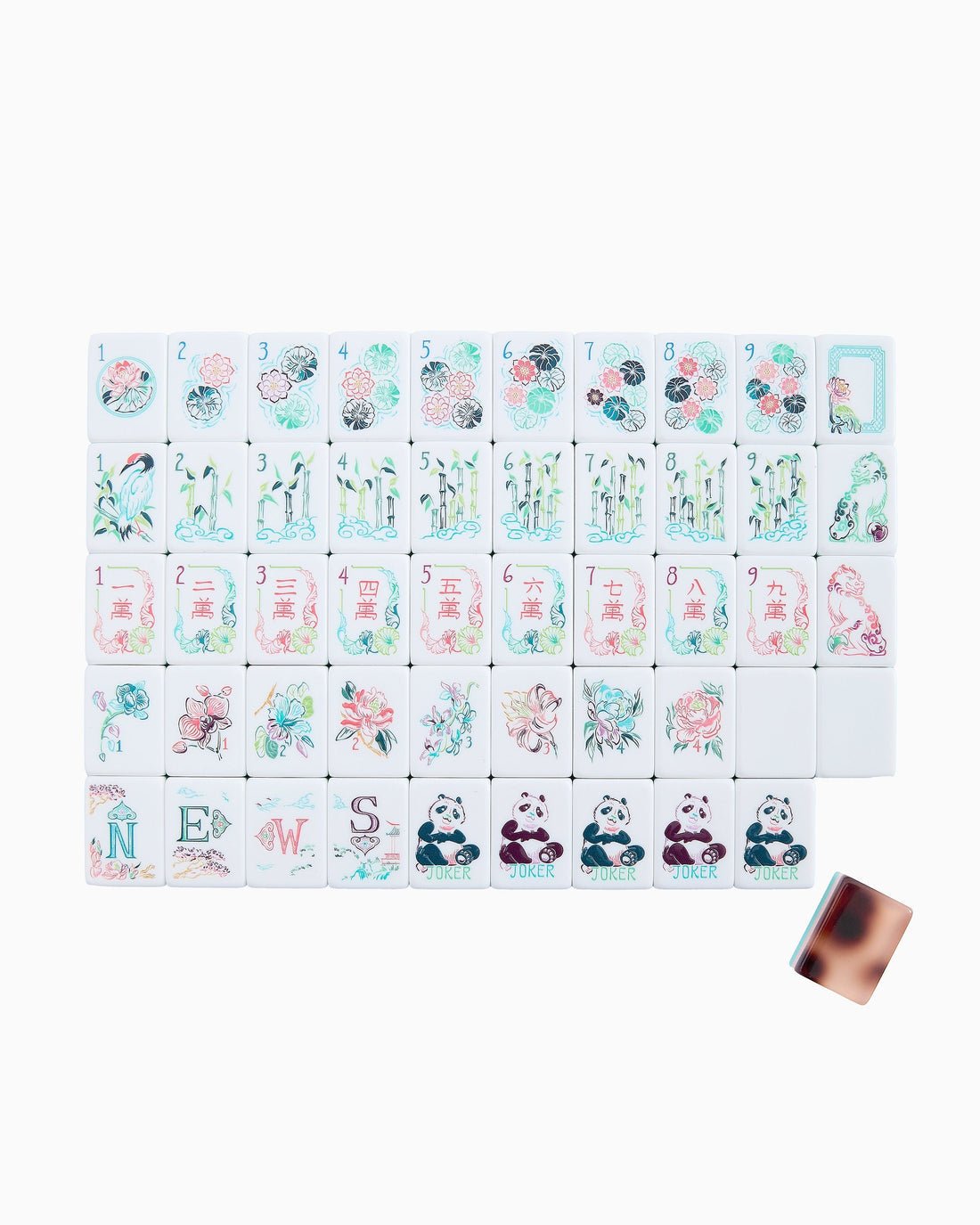 [Oh My Mahjong] Talulah Mahjong Tile Set - The Pink Pineapple 850