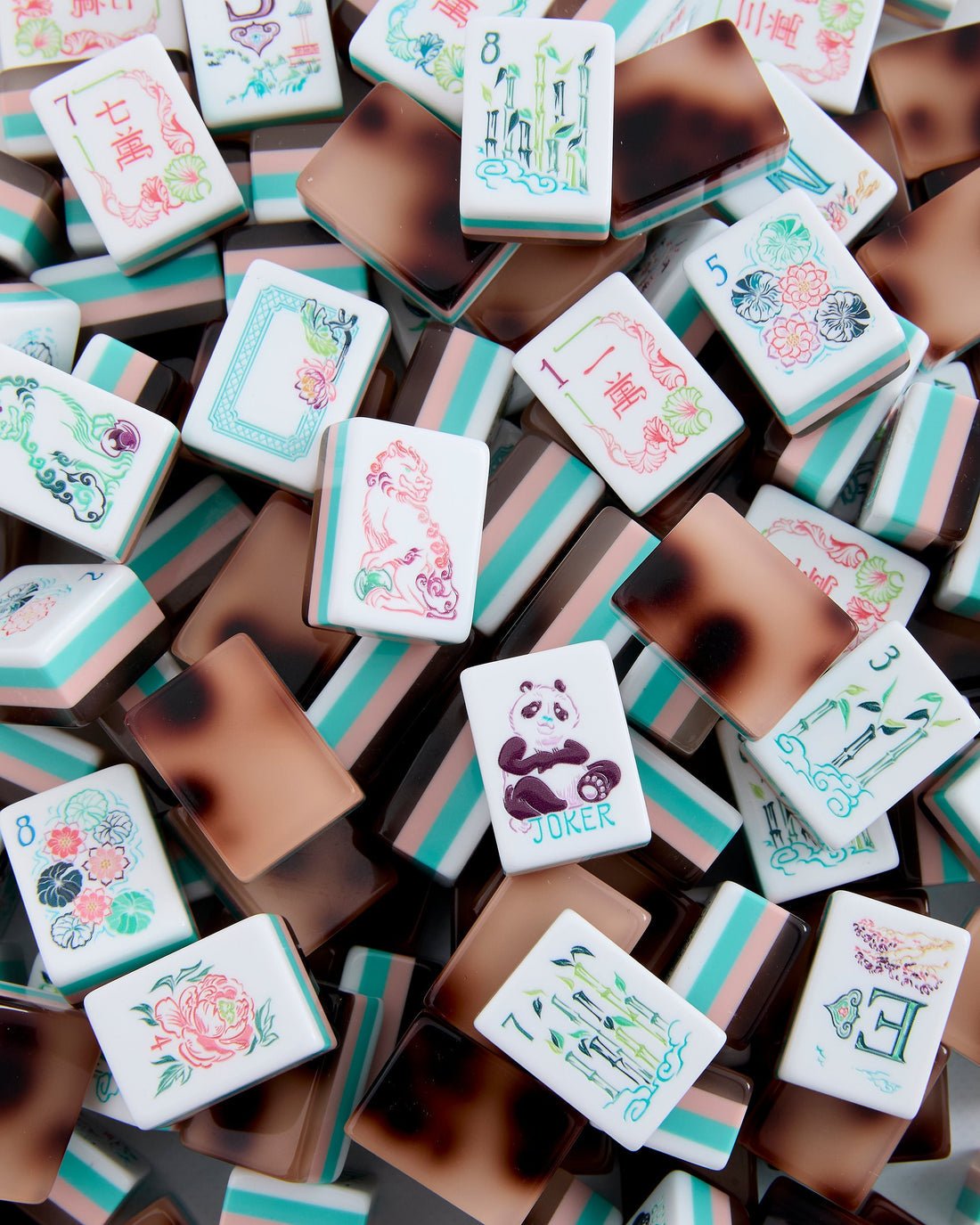 [Oh My Mahjong] Talulah Mahjong Tile Set - The Pink Pineapple 850
