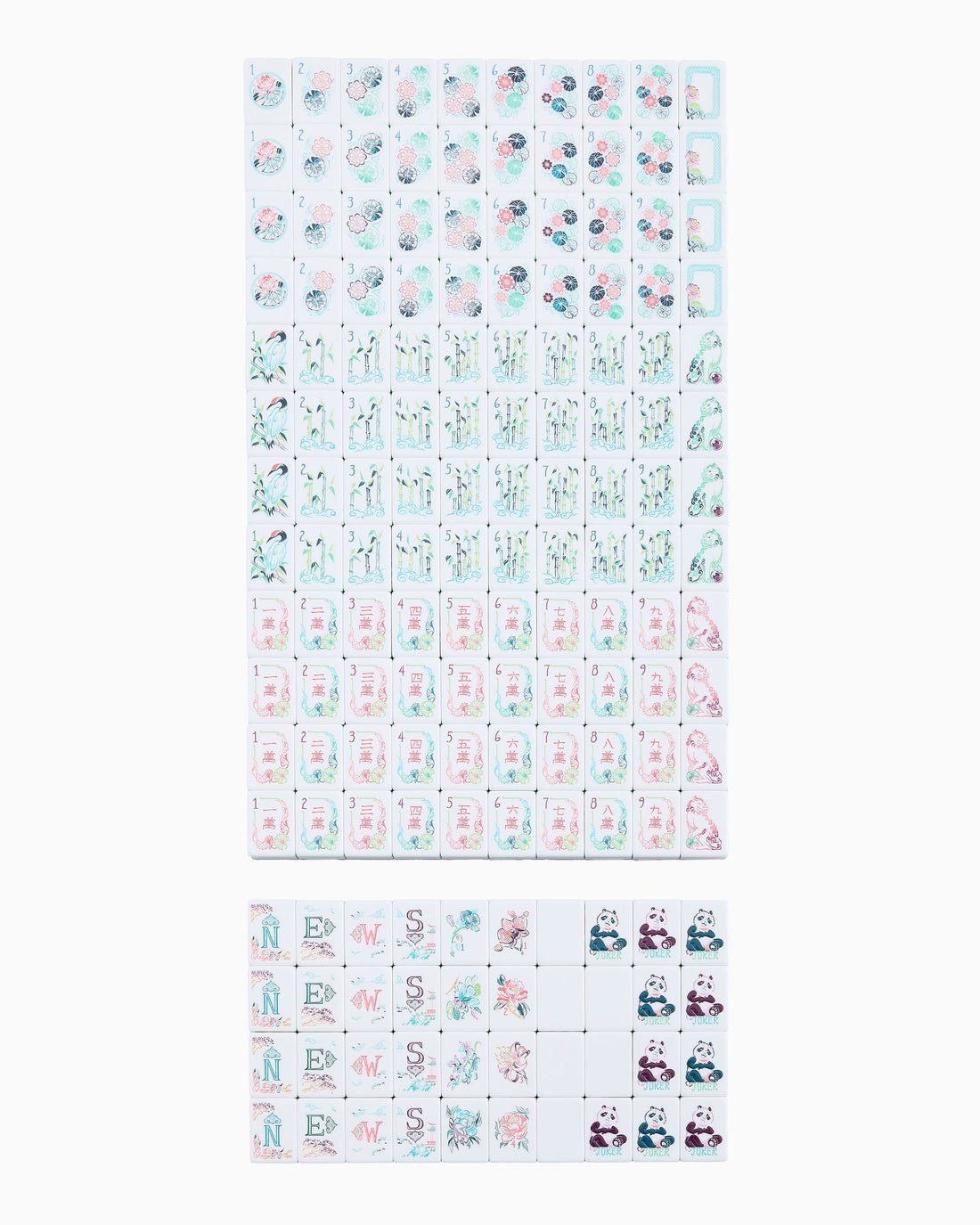 [Oh My Mahjong] Talulah Mahjong Tile Set - The Pink Pineapple 850