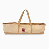 [Oh My Mahjong] Taupe Canvas Mahjong Storage Bag - The Pink Pineapple 850