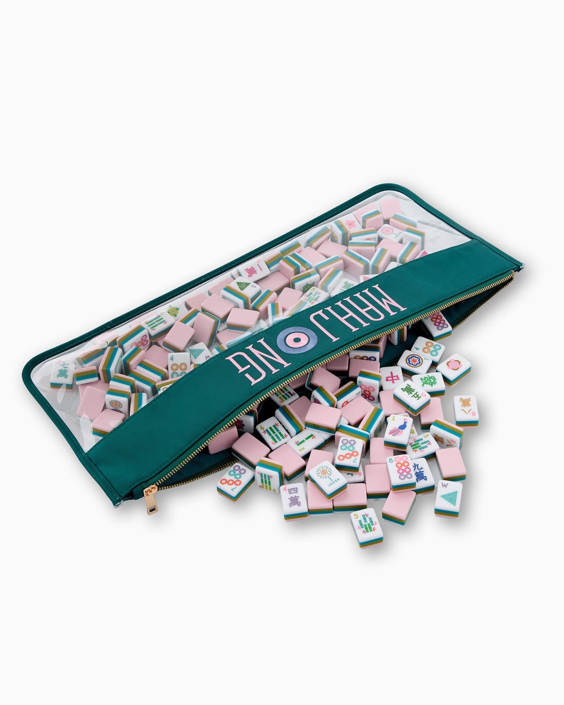 [Oh My Mahjong] Teal Mahjong Bag - The Pink Pineapple 850
