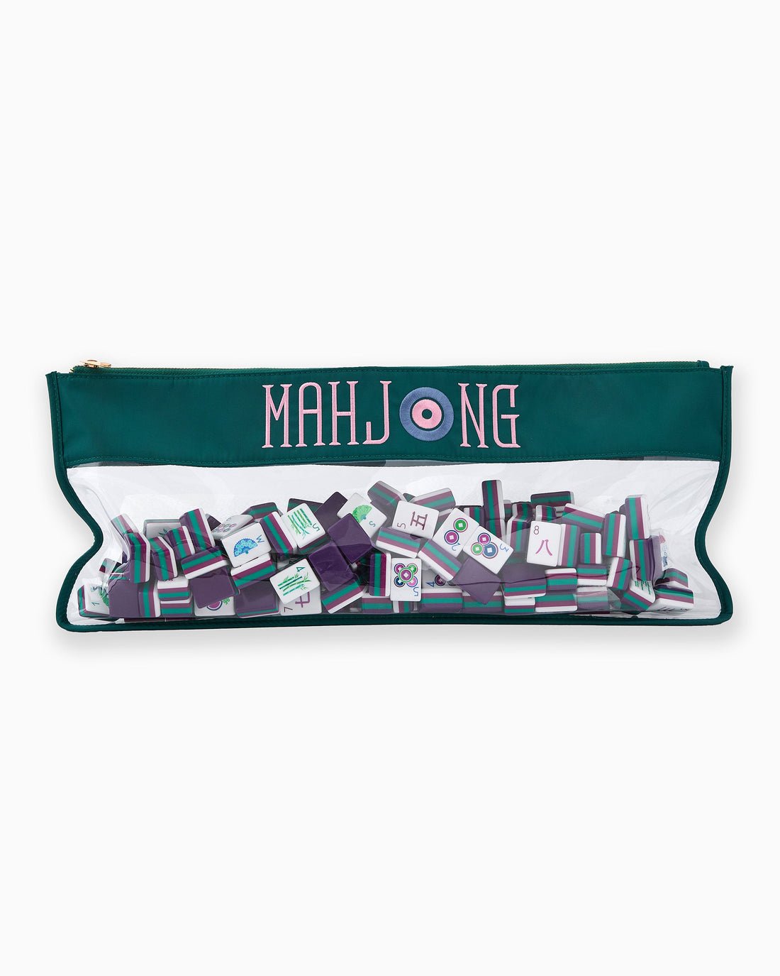 [Oh My Mahjong] Teal Mahjong Bag - The Pink Pineapple 850