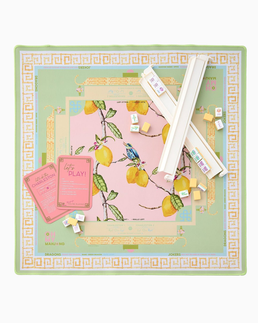 [Oh My Mahjong] The Citrus Songbird Mat. - The Pink Pineapple 850