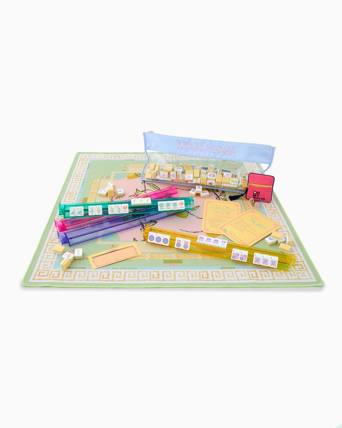[Oh My Mahjong] The Citrus Songbird Mat. - The Pink Pineapple 850