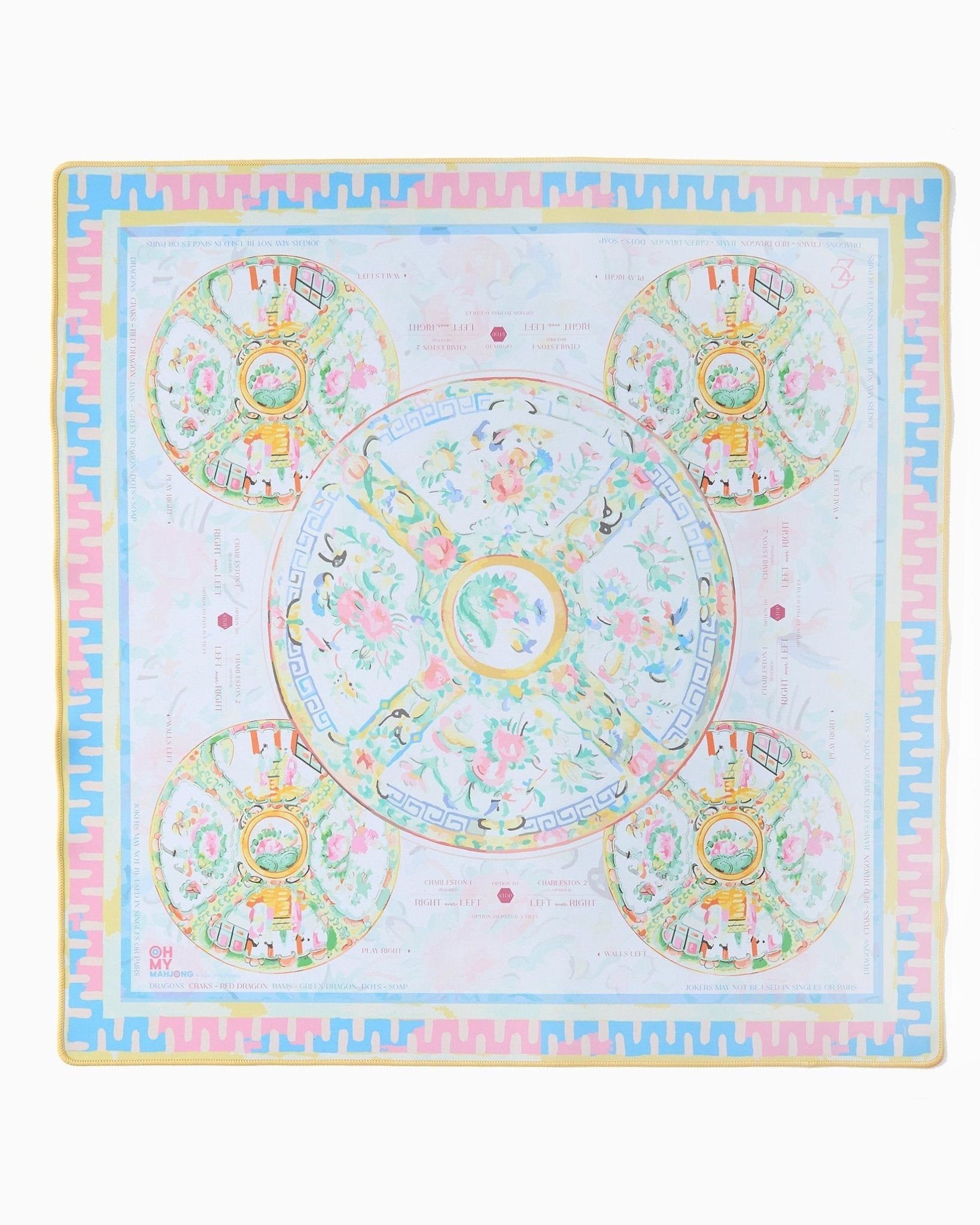 [Oh My Mahjong] The Imperial Mahjong Mat - The Pink Pineapple 850