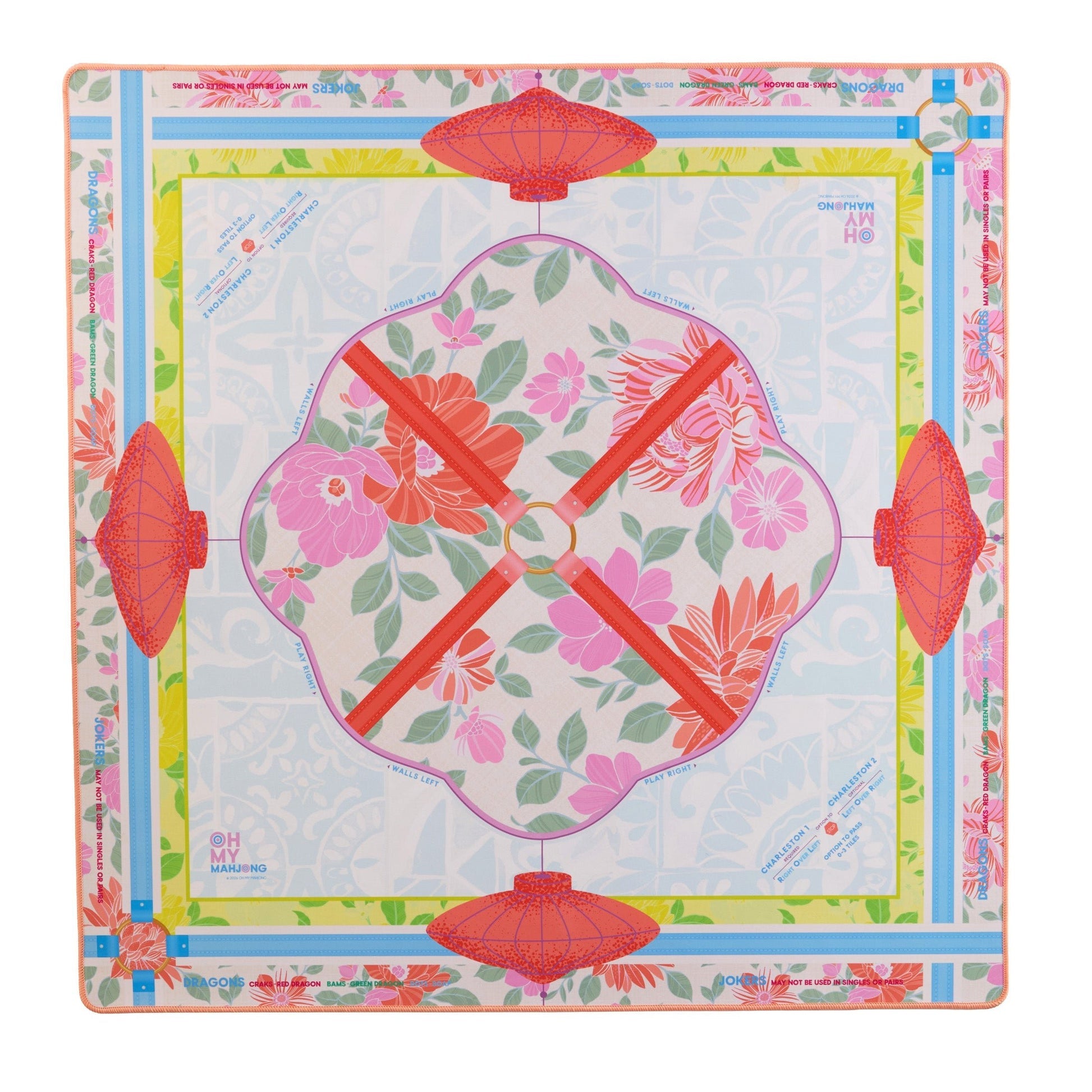 [Oh My Mahjong] Vivienne Mat in Tube - The Pink Pineapple 850