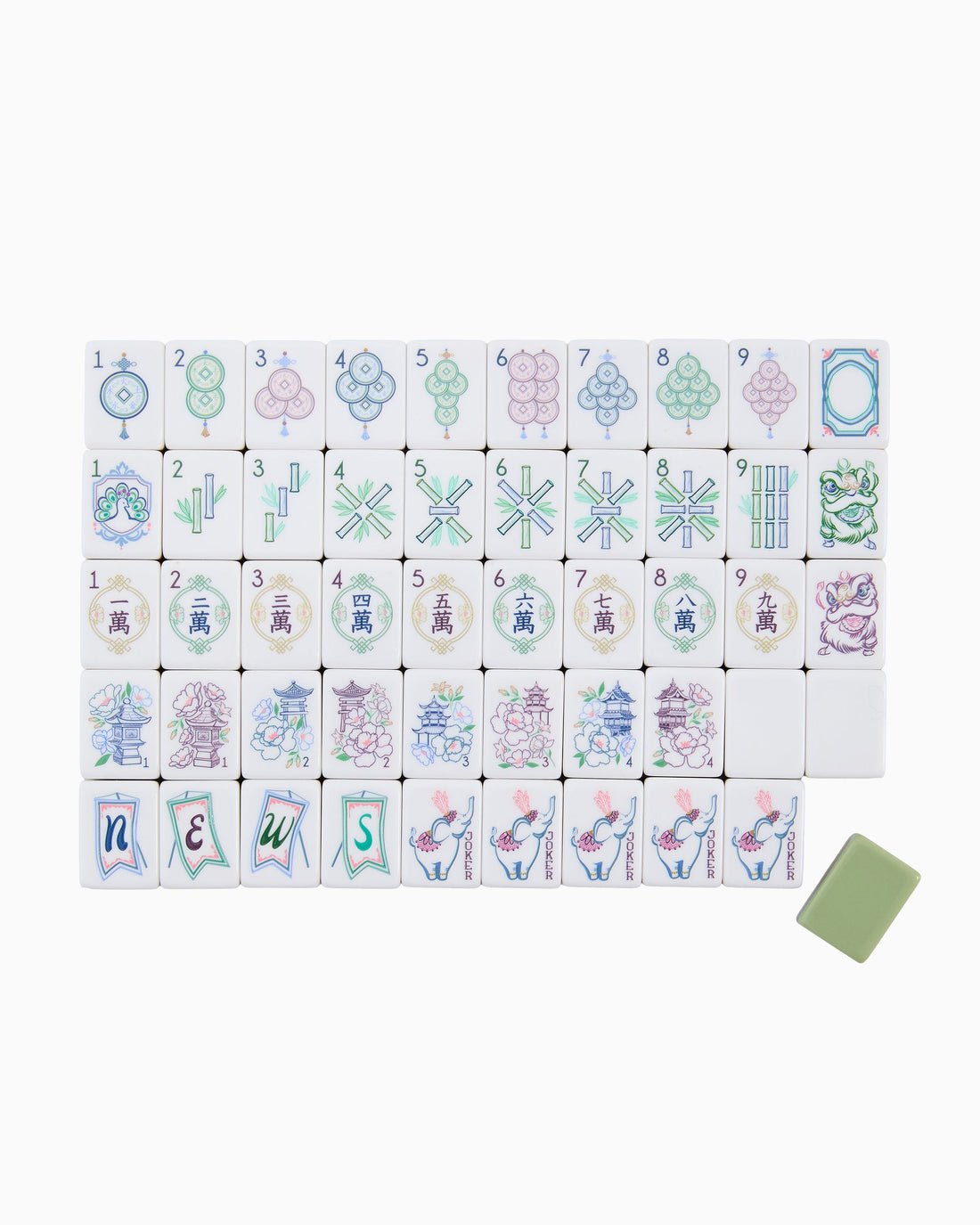 [Oh My Mahjong] Willow Mahjong Tiles - The Pink Pineapple 850