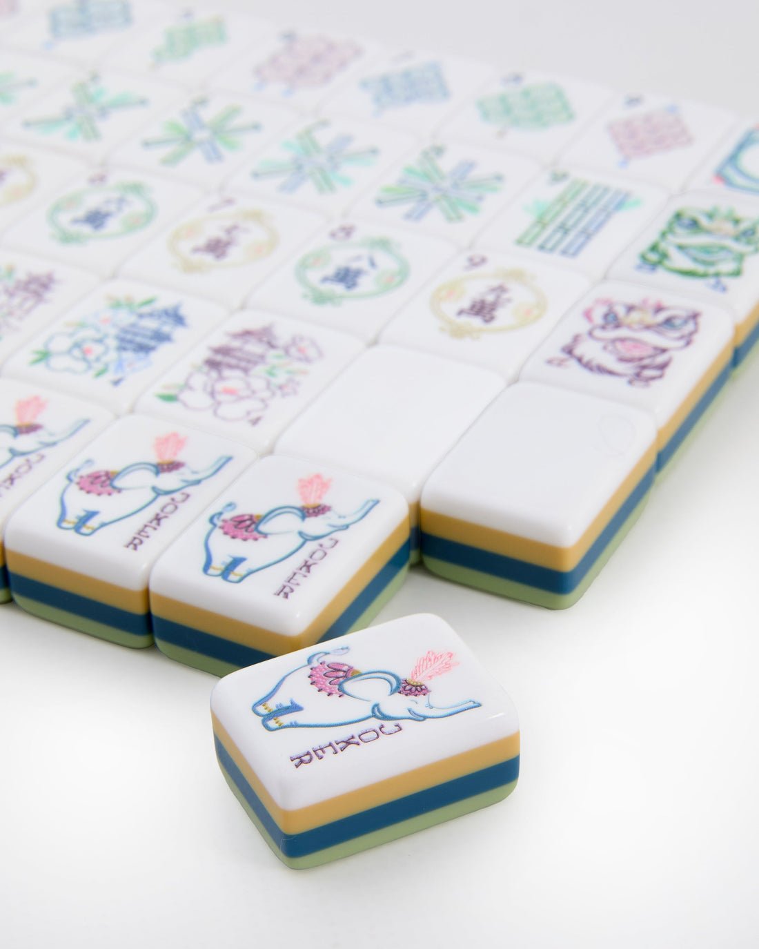 [Oh My Mahjong] Willow Mahjong Tiles - The Pink Pineapple 850