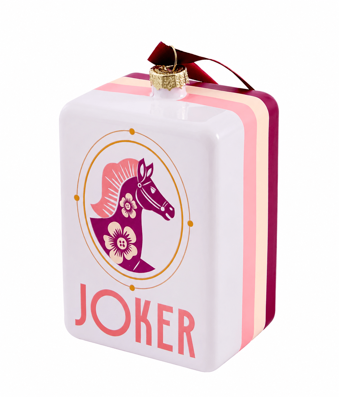 [Oh My Mahjong] Year of the Horse 2026 Mahjong Ornament - The Pink Pineapple 850