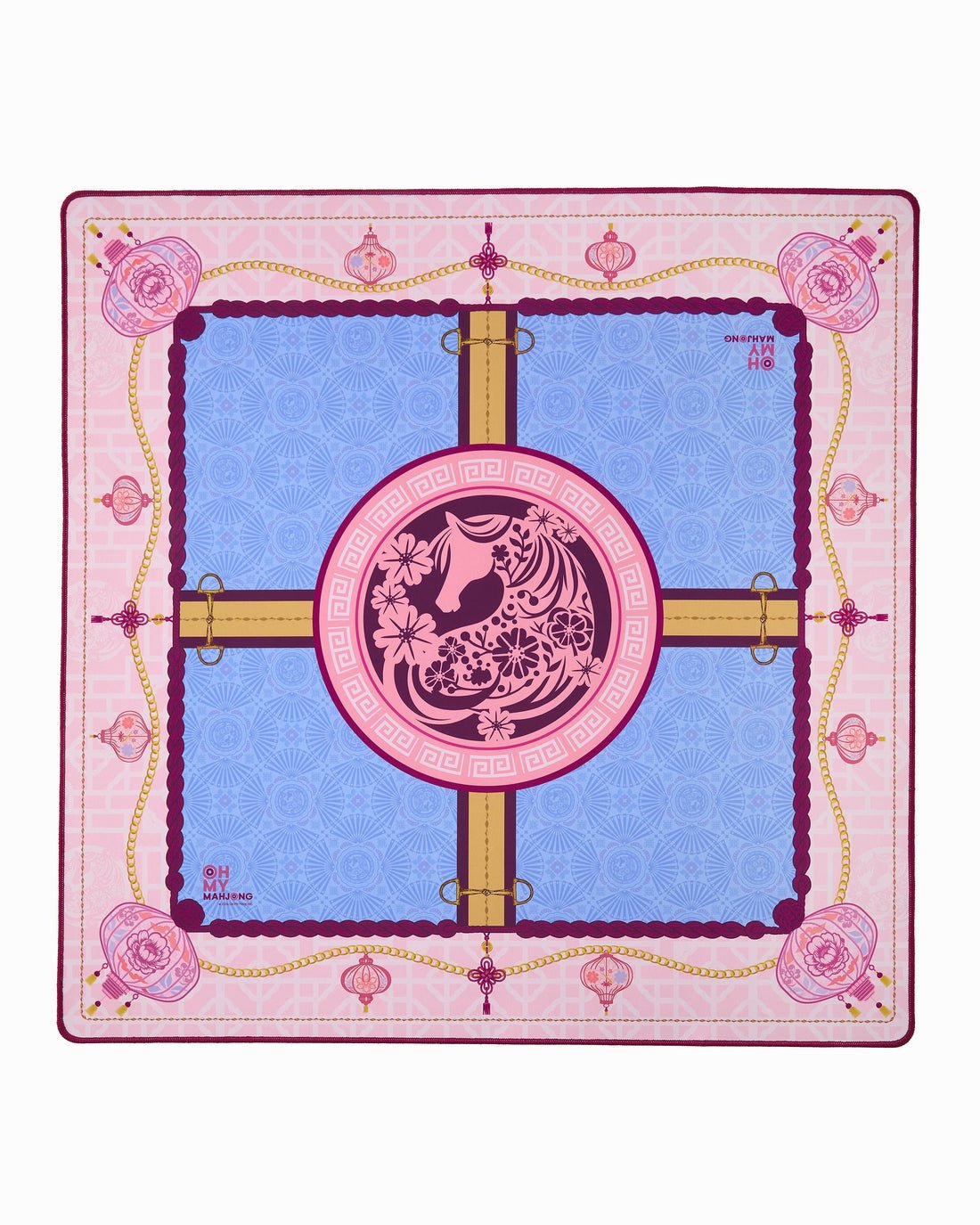 [Oh My Mahjong] Year of the Horse Mahjong Mat - The Pink Pineapple 850