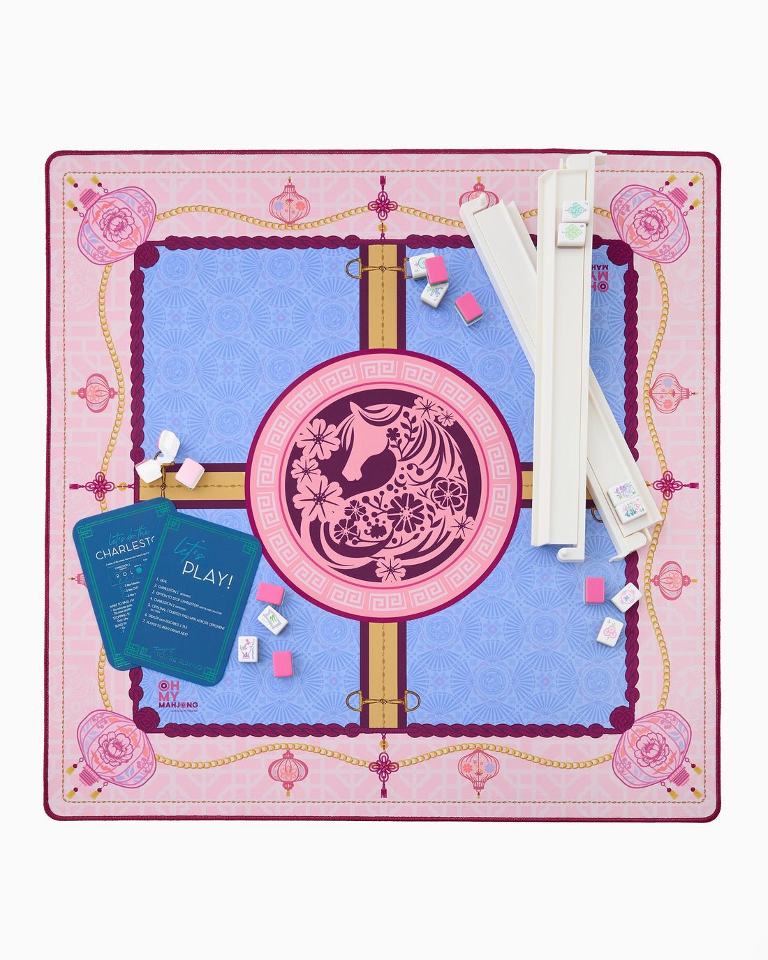 [Oh My Mahjong] Year of the Horse Mahjong Mat - The Pink Pineapple 850
