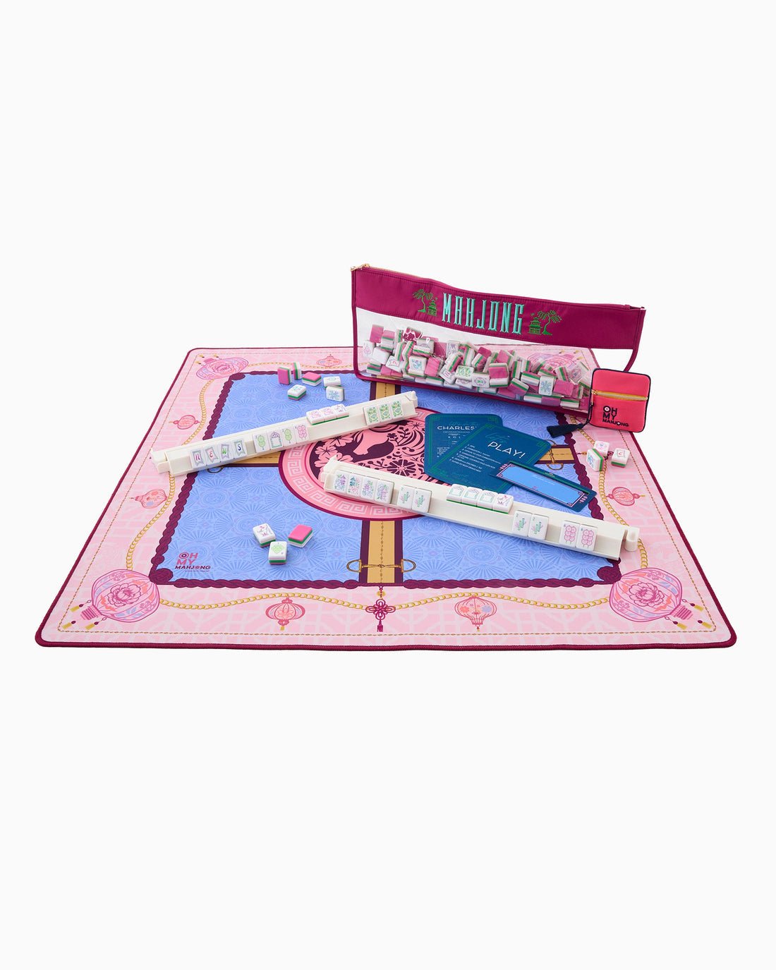 [Oh My Mahjong] Year of the Horse Mahjong Mat - The Pink Pineapple 850