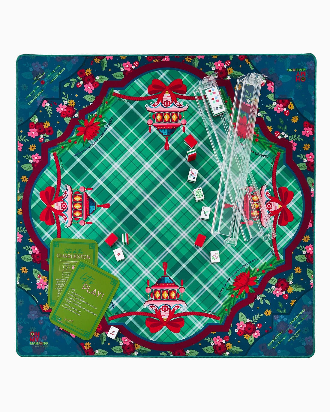 [Oh My Mahjong] Yuletide Mahjong Mat In Tube - The Pink Pineapple 850