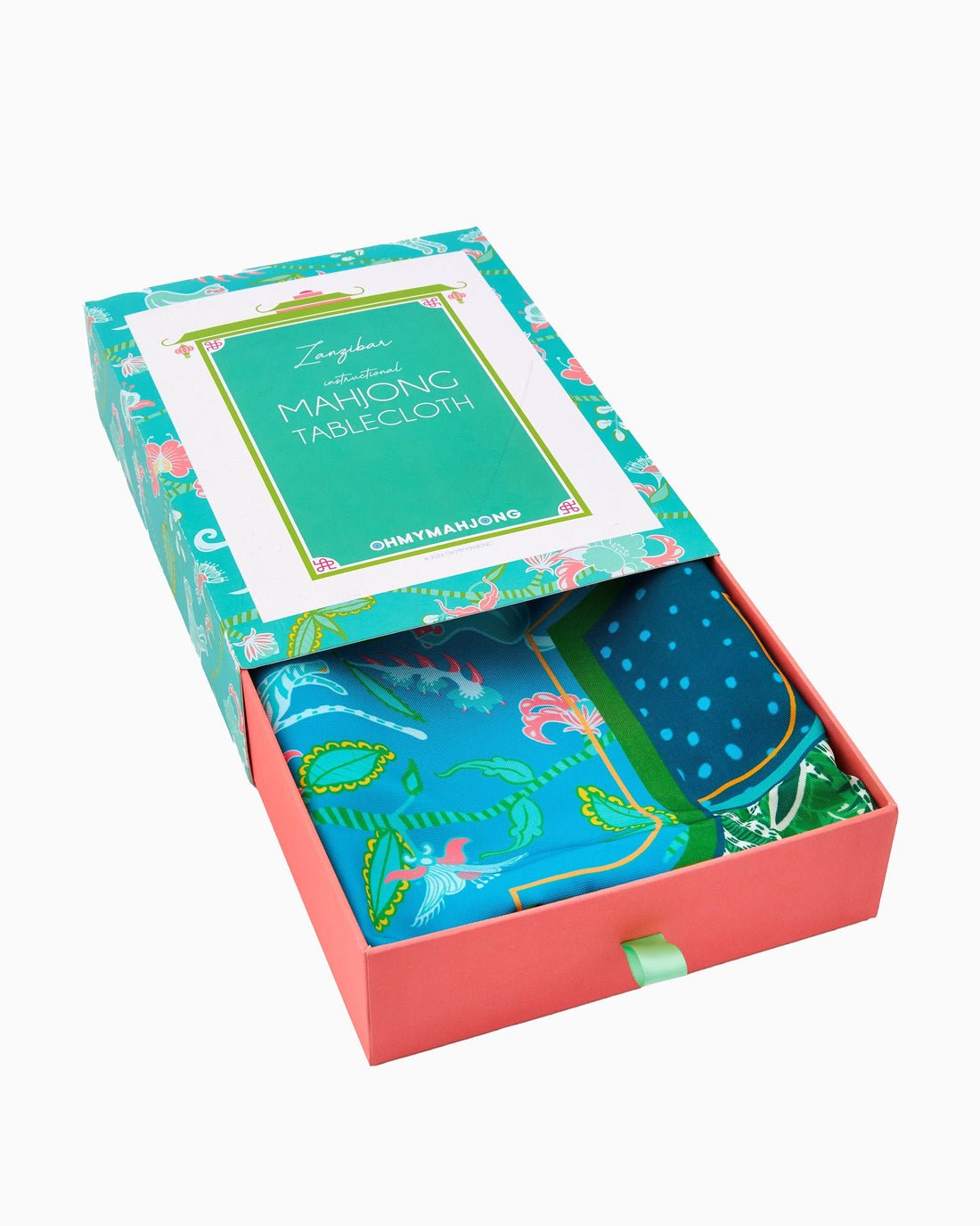 [Oh My Mahjong] Zanzibar Tablecloth - The Pink Pineapple 850