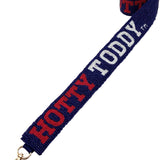 Ole Miss Hotty Toddy Beaded Bag Strap - The Pink Pineapple 850