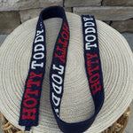 Ole Miss Hotty Toddy Beaded Bag Strap - The Pink Pineapple 850
