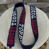 Ole Miss Hotty Toddy Beaded Bag Strap - The Pink Pineapple 850