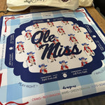 Ole Miss Licensed Mahjong Mat - The Pink Pineapple 850