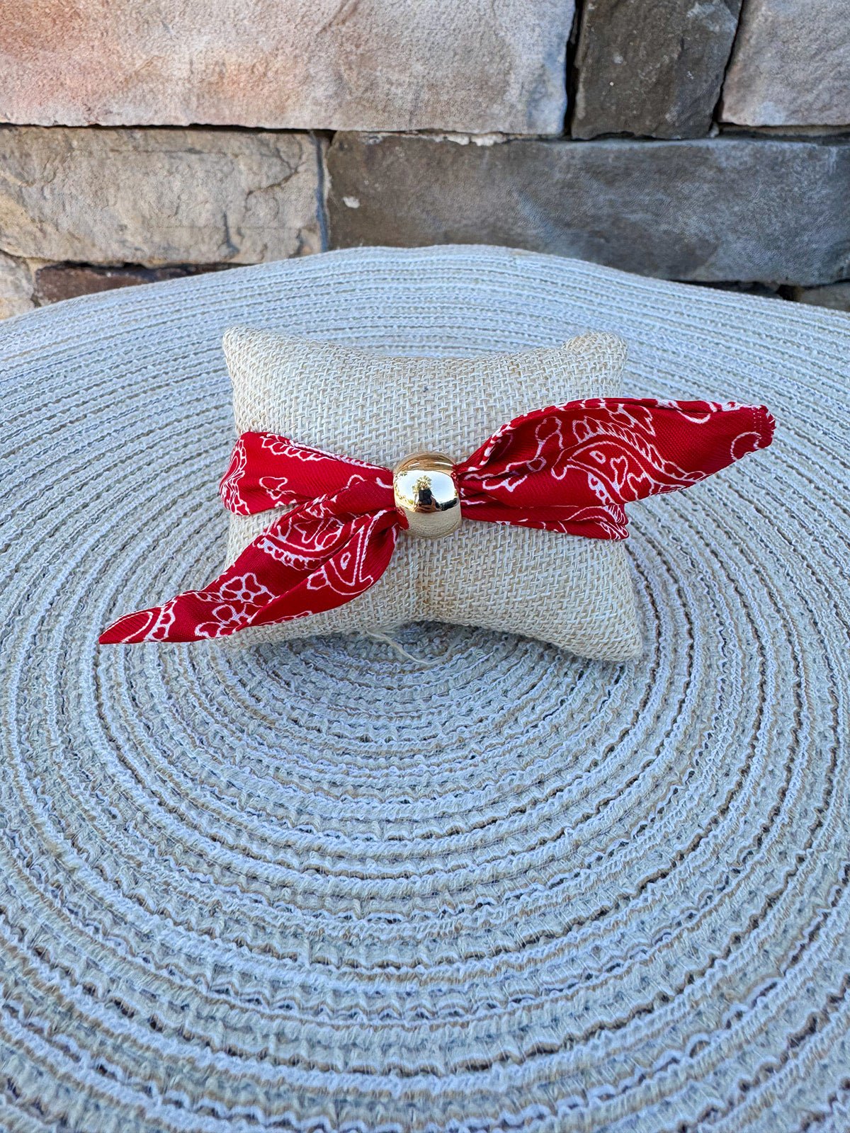 Ole Miss Rebels Bandana Slider Bracelet - The Pink Pineapple 850