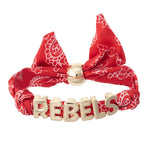 Ole Miss Rebels Bandana Slider Bracelet - The Pink Pineapple 850