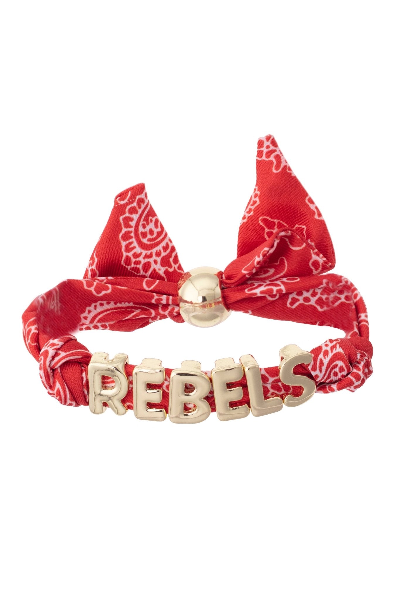 Ole Miss Rebels Bandana Slider Bracelet - The Pink Pineapple 850