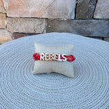 Ole Miss Rebels Bandana Slider Bracelet - The Pink Pineapple 850
