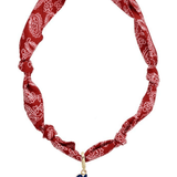 Ole Miss Rebels Logo Bandana Scarf Necklace - The Pink Pineapple 850
