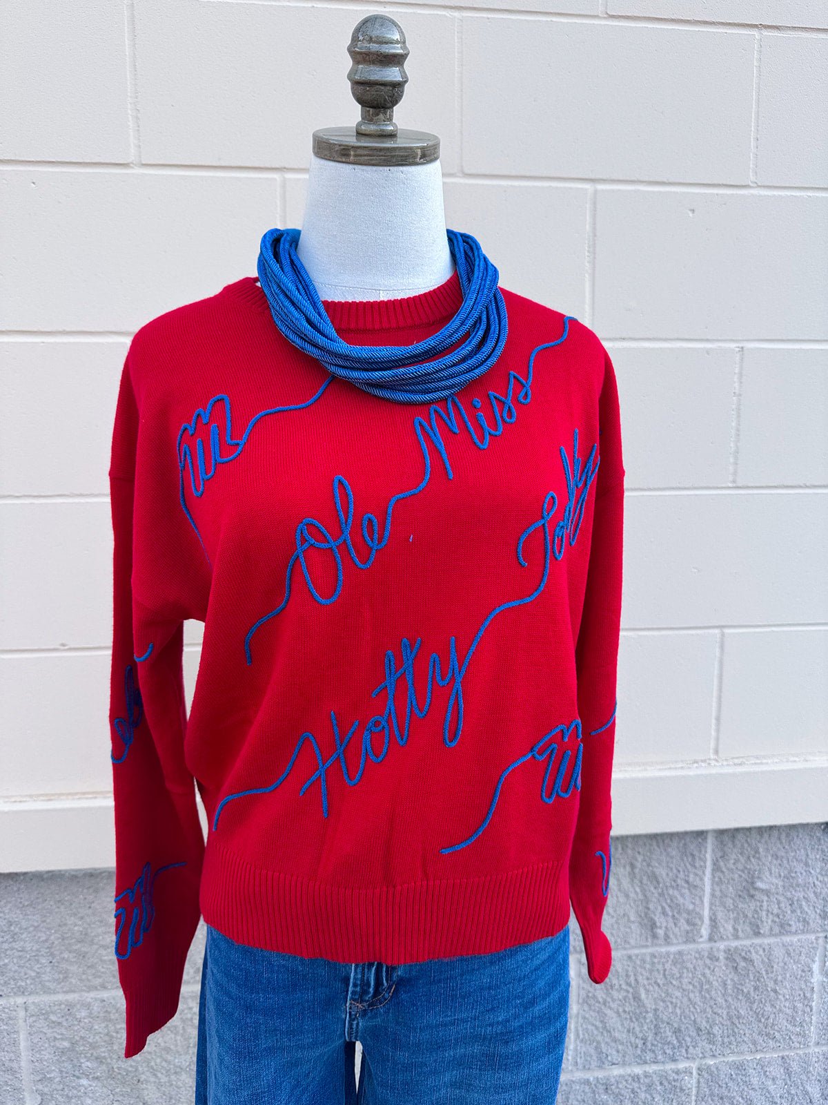 Ole Miss Rebels® Love Letter Sweater - The Pink Pineapple 850
