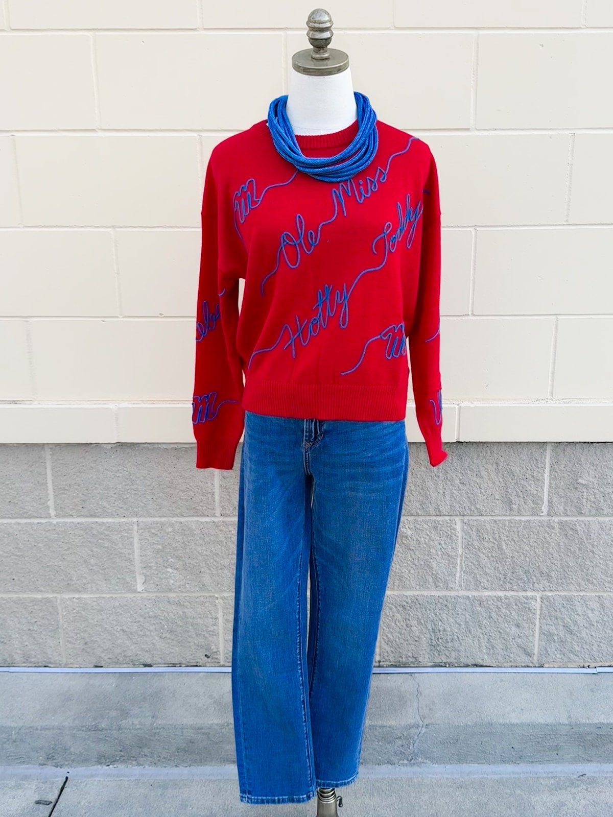 Ole Miss Rebels® Love Letter Sweater - The Pink Pineapple 850
