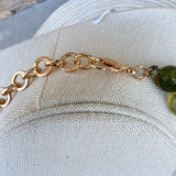 Olive Beaded Triple Layer Necklace - The Pink Pineapple 850