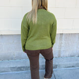 Olive Charm Cardigan - The Pink Pineapple 850