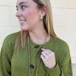 Olive Charm Cardigan - The Pink Pineapple 850