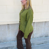 Olive Charm Cardigan - The Pink Pineapple 850