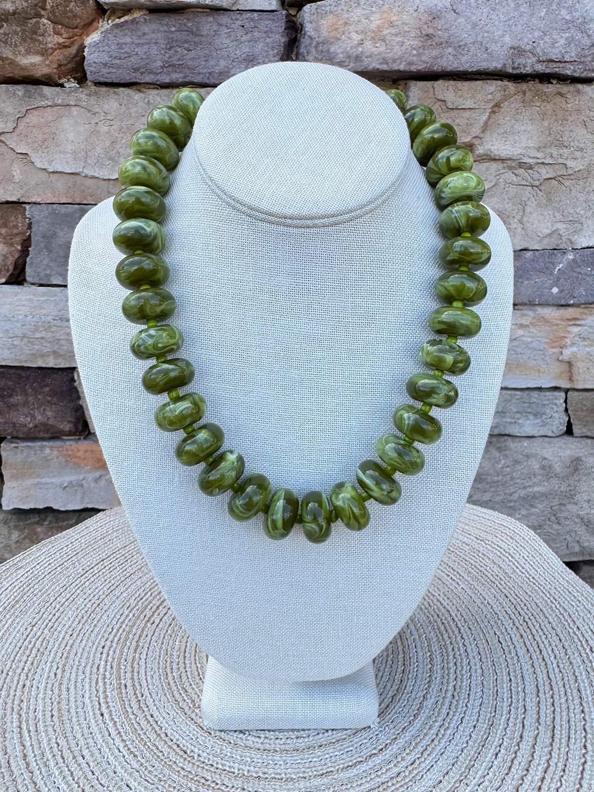 Olive Grove Beaded Necklace - The Pink Pineapple 850