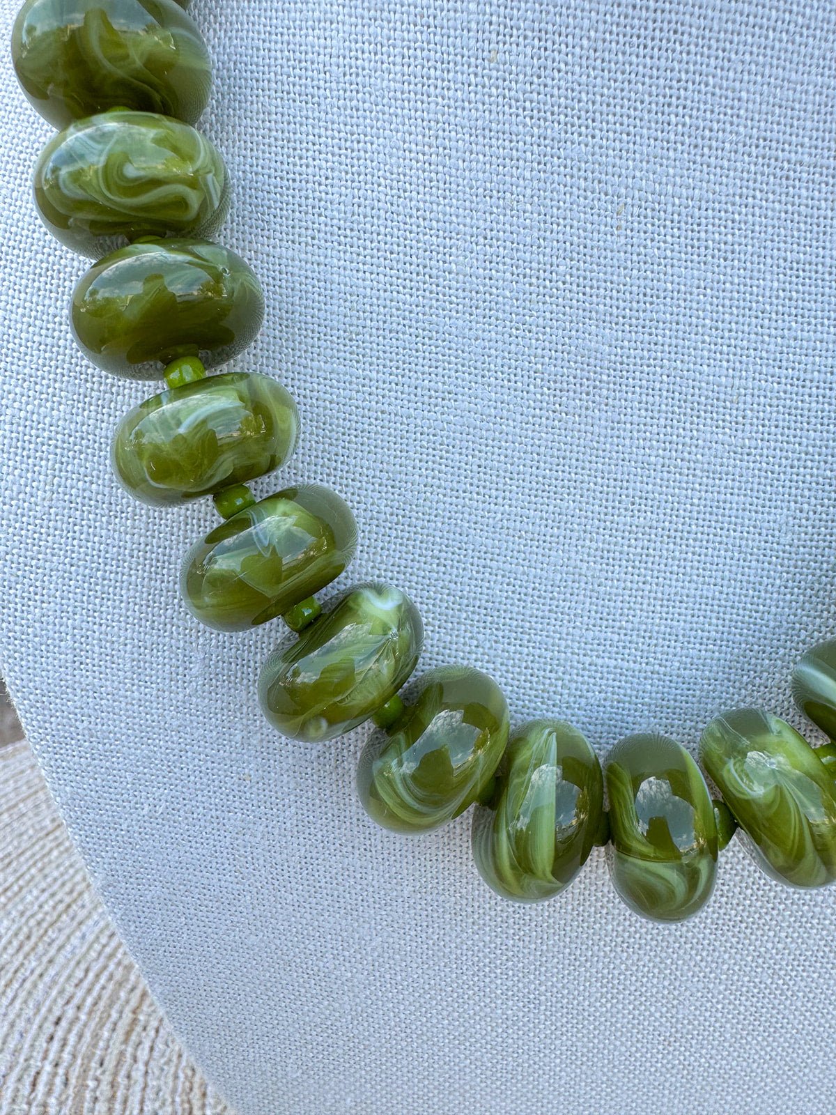 Olive Grove Beaded Necklace - The Pink Pineapple 850