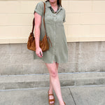 Olive Grove Mini Dress - The Pink Pineapple 850