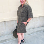 Olive Instinct Mini Dress - The Pink Pineapple 850
