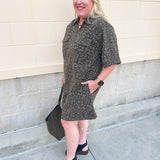 Olive Instinct Mini Dress - The Pink Pineapple 850