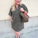 Olive Instinct Mini Dress - The Pink Pineapple 850