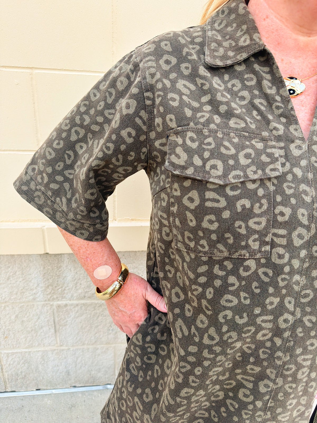 Olive Instinct Mini Dress - The Pink Pineapple 850