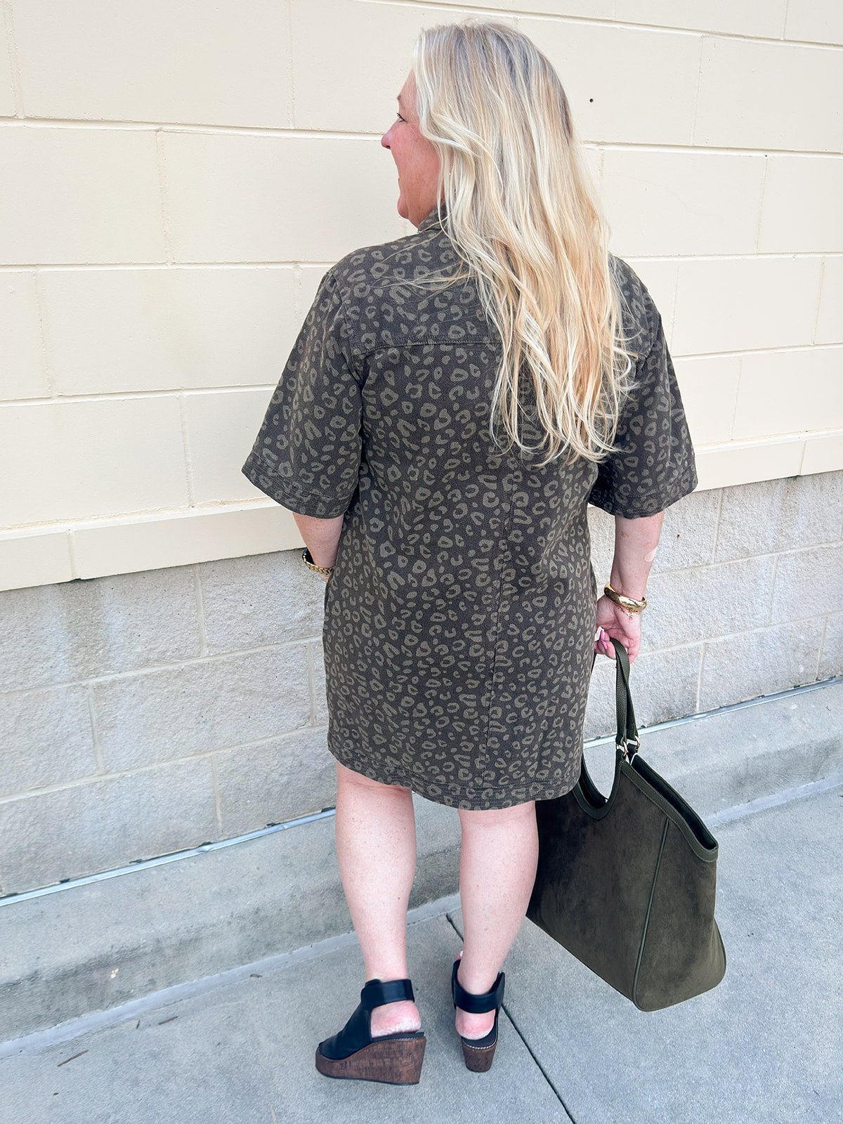 Olive Instinct Mini Dress - The Pink Pineapple 850