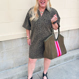 Olive Instinct Mini Dress - The Pink Pineapple 850