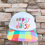 Oopsy Daisy Floral Embroidered Snapback Hat - The Pink Pineapple 850