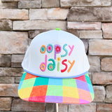 Oopsy Daisy Floral Embroidered Snapback Hat - The Pink Pineapple 850