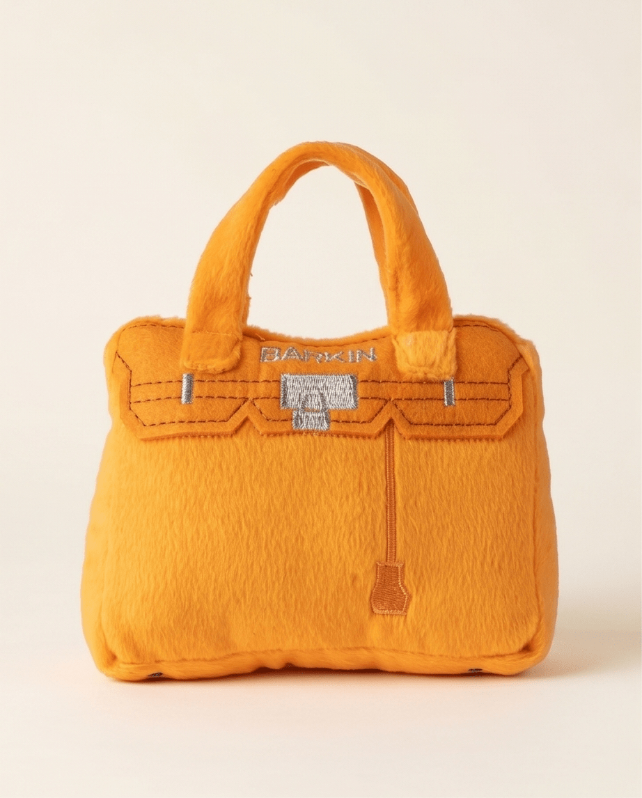 Orange Barkin Bag Chic Doggy Toy - The Pink Pineapple 850