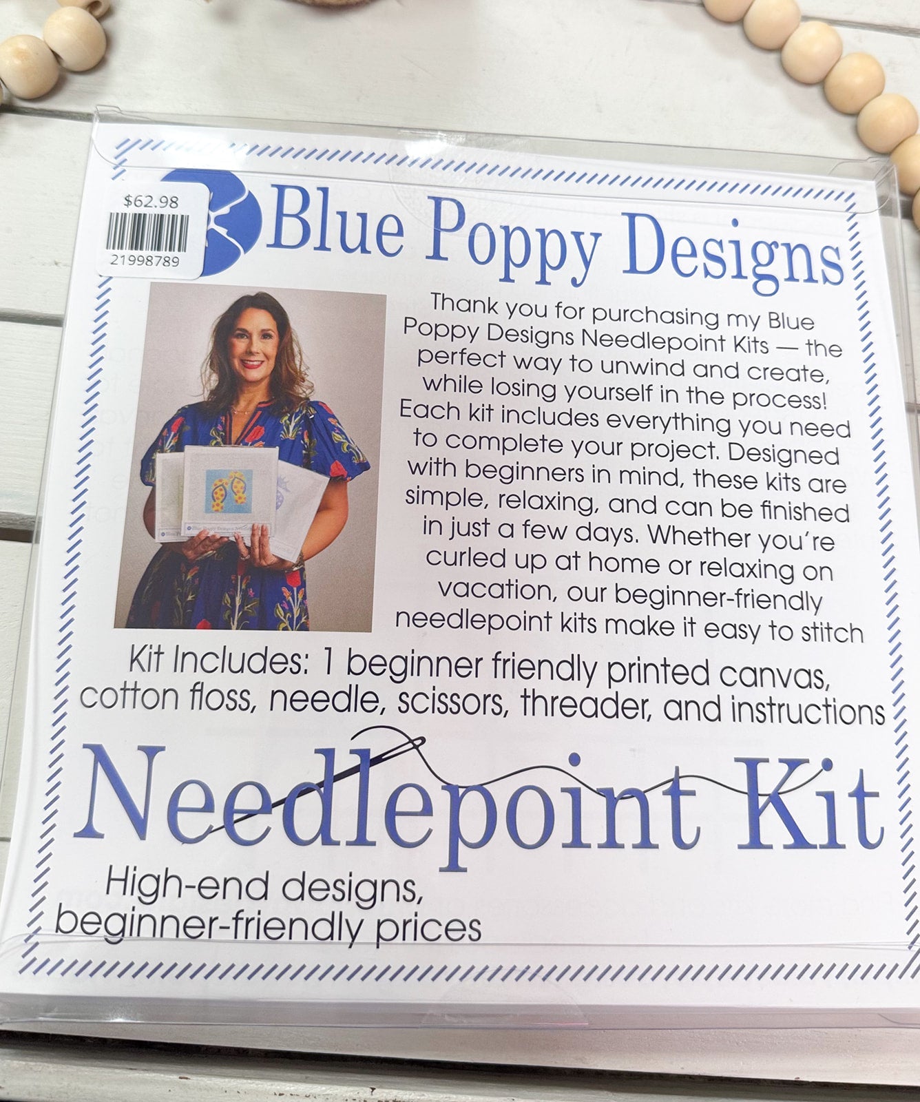 Oyster Needlepoint Kit - The Pink Pineapple 850